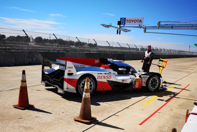 Toyota in the Sebring tests