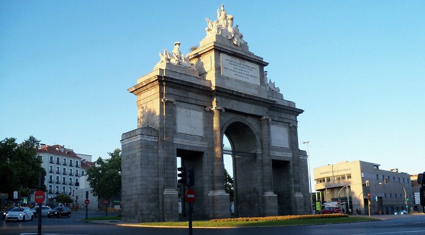 Central Madrid from Puerta de Toledo